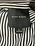 Alex Marie Stripes Silver Long Sleeve Blouse Size L - photo 4