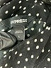 Express 100% Polyester Polka Dots Black 3/4 Sleeve Blouse Size L - photo 7