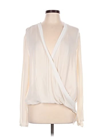 Elie Tahari Long Sleeve Silk Top (view 1)