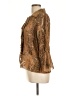 Sioni 100% Polyester Brown 3/4 Sleeve Blouse Size L - photo 5