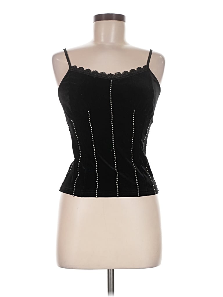 Pre-owned Assorted Brands Tank Top Black Strapless Neckline Tops