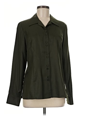 Due Per Due Long Sleeve Silk Top (view 1)
