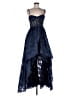 BCBGMAXAZRIA 100% Polyester Blue Cocktail Dress Size 6 - photo 1