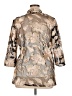 Alex Evenings 100% Polyester Floral Gold Jacket Size XL - photo 2