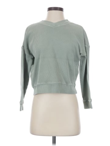 Madewell Waffle Knit Boxy Sweatshirt Tee (view 1)