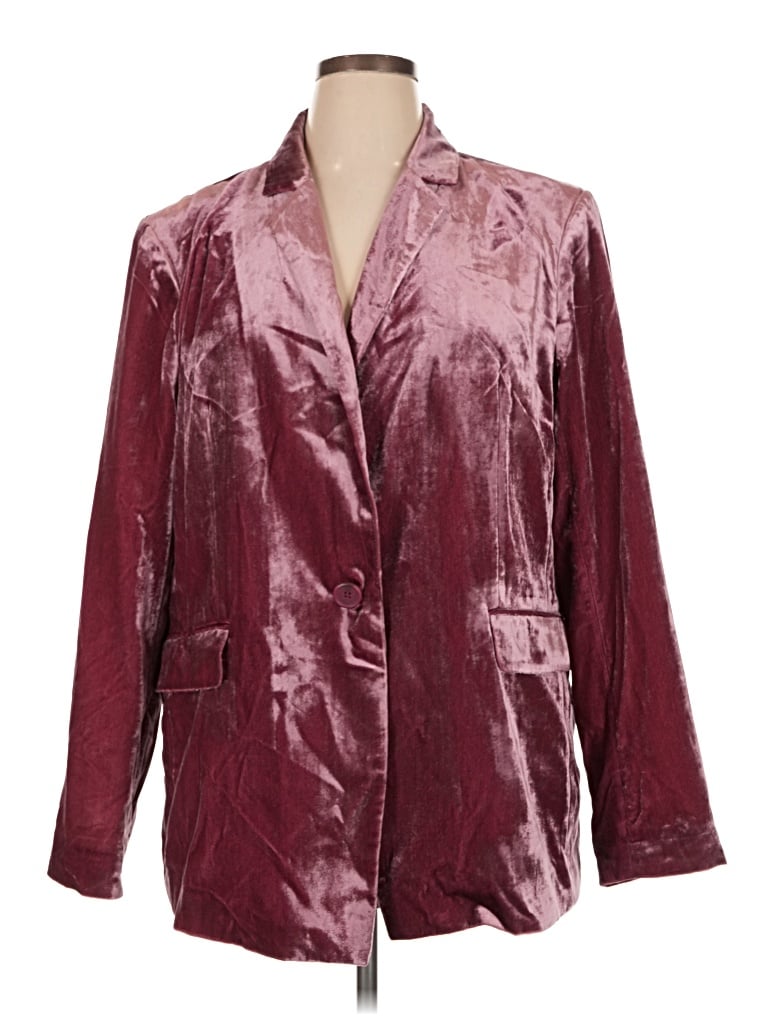 Pre-owned Maeve Blazer Jacket In Burgundy