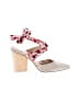 Botkier Floral Ivory Heels Size 8 1/2 - photo 1