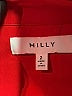 Milly Red Long Sleeve Silk Top Size 2 - photo 7