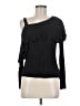 Soprano Black Long Sleeve Top Size M - photo 1