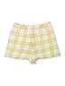 Rag & Bone 100% Cotton Plaid Yellow Shorts Size 12 - photo 2