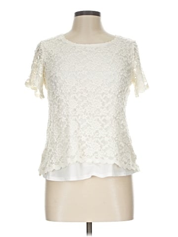 NY Collection Short Sleeve Blouse (view 1)