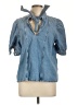Zara Blue Short Sleeve Blouse Size L - photo 1
