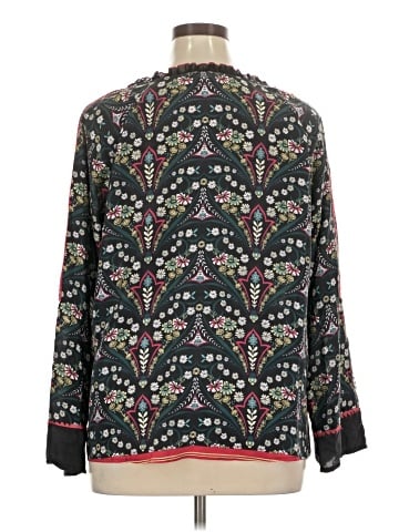 Sundance Long Sleeve Silk Top (view 2)