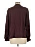 CeCe Burgundy Long Sleeve Blouse Size L - photo 2