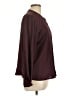 CeCe Burgundy Long Sleeve Blouse Size L - photo 4
