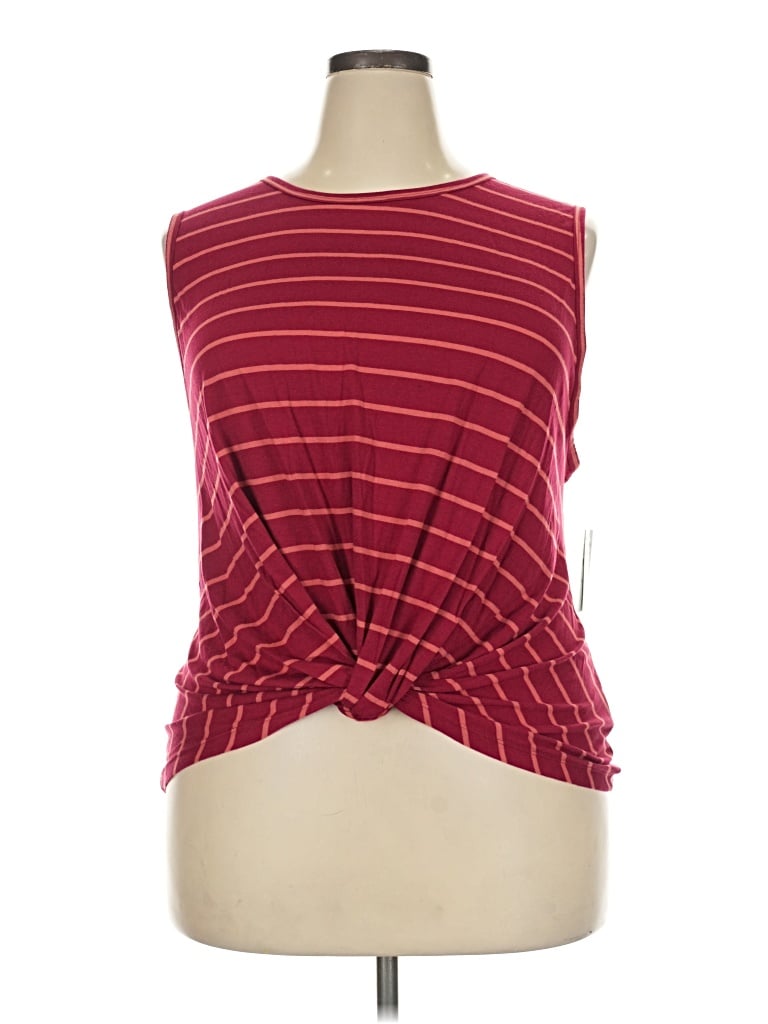 Abound Sleeveless T-shirt In Burgundy