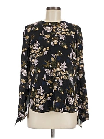 A.L.C. Long Sleeve Silk Top (view 1)