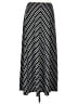 Coldwater Creek Chevron-herringbone Black Formal Skirt Size L - photo 1