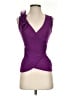 Cache 100% Nylon Purple Sleeveless Blouse Size XS - photo 1