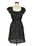 Xhilaration 100% Polyester Hearts Black Casual Dress Size M - photo 1