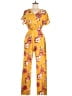 Alloy Apparel Print Yellow Jumpsuit Size M - photo 1