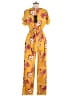Alloy Apparel Print Yellow Jumpsuit Size M - photo 2