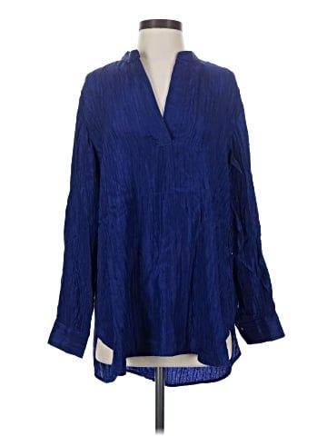 Eileen Fisher Long Sleeve Silk Top (view 1)