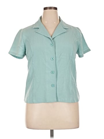 Christopher & Banks Short Sleeve Blouse (view 1)