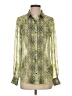 Ivanka Trump 100% Polyester Paisley Green Long Sleeve Blouse Size XS - photo 1