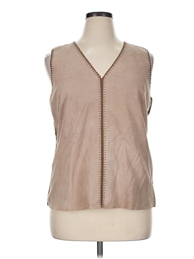 Pre-owned Sundance Sleeveless Blouse In Tan