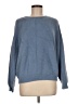 MNG Solid Blue Pullover Sweater Size M - photo 1