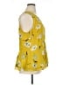 CAbi 100% Polyester Yellow Sleeveless Blouse Size XL - photo 4