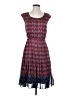 Halogen 100% Polyester Print Purple Casual Dress Size 4 - photo 1
