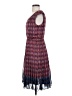 Halogen 100% Polyester Print Purple Casual Dress Size 4 - photo 5