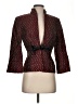 Maggy London Tweed Multi Color Burgundy Blazer Size 4 - photo 1