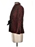 Maggy London Tweed Multi Color Burgundy Blazer Size 4 - photo 5