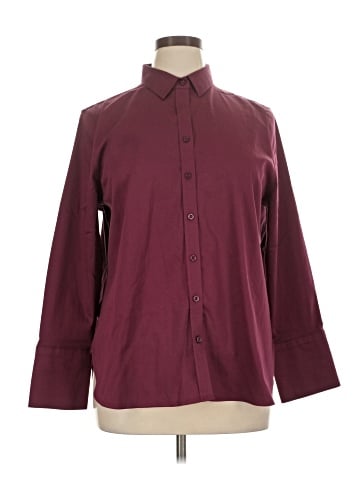 Chico's 3/4 Sleeve Button-Down Shirt (view 1)