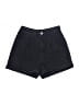 Unbranded Solid Black Denim Shorts Size 27 waist (estimated) - photo 1