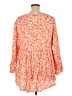 Monroe and Main 100% Rayon Orange 3/4 Sleeve Blouse Size 1X - photo 2