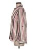Express Stripes Ivory Long Sleeve Button-Down Shirt Size M - photo 5