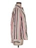 Express Stripes Ivory Long Sleeve Button-Down Shirt Size M - photo 4