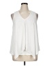 Green Envelope White Sleeveless Blouse Size 1X - photo 1