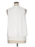 Green Envelope White Sleeveless Blouse Size 1X - photo 2