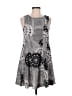 Zara Basic Graphic Gray Casual Dress Size M - photo 1
