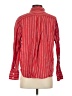 Gap 100% Linen Stripes Red Long Sleeve Button-Down Shirt Size XS - photo 2