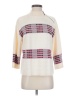 St. John Checkered-gingham Ivory Wool Pullover Sweater Size S - photo 1