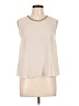 Soprano 100% Polyester Ivory Sleeveless Blouse Size L - photo 1