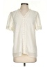 Unbranded 100% Polyester Ivory Short Sleeve Blouse Size S - photo 1