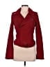 Maje 100% Leather Solid Red Leather Jacket Size EU (FR) 38 / US 6 - photo 1