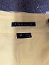Theory Yellow 3/4 Sleeve Button-Down Shirt Size M - photo 7